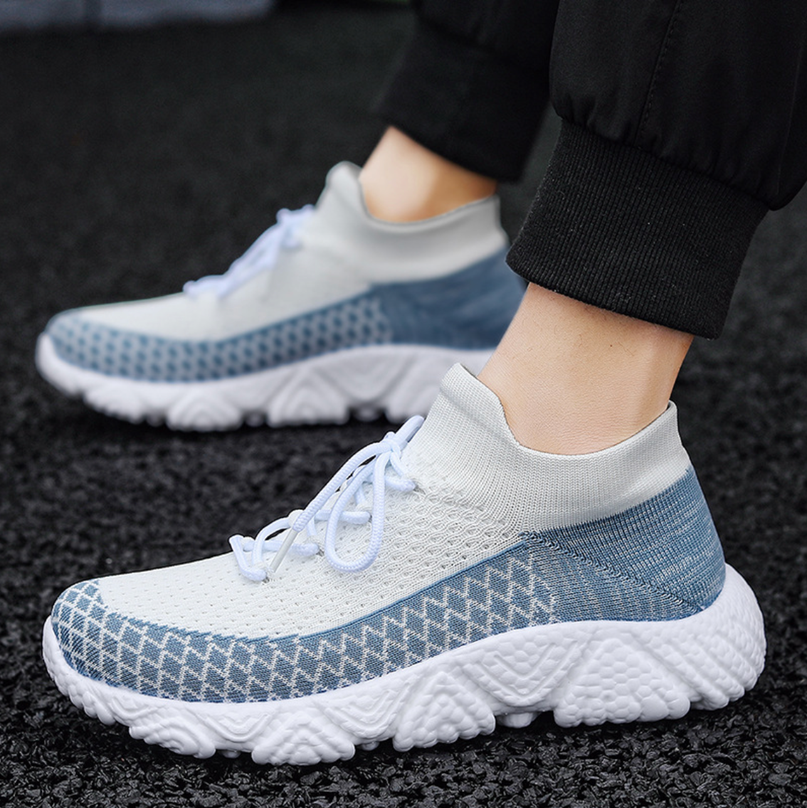 THICK SOLED SLIP ON SNEAKERS