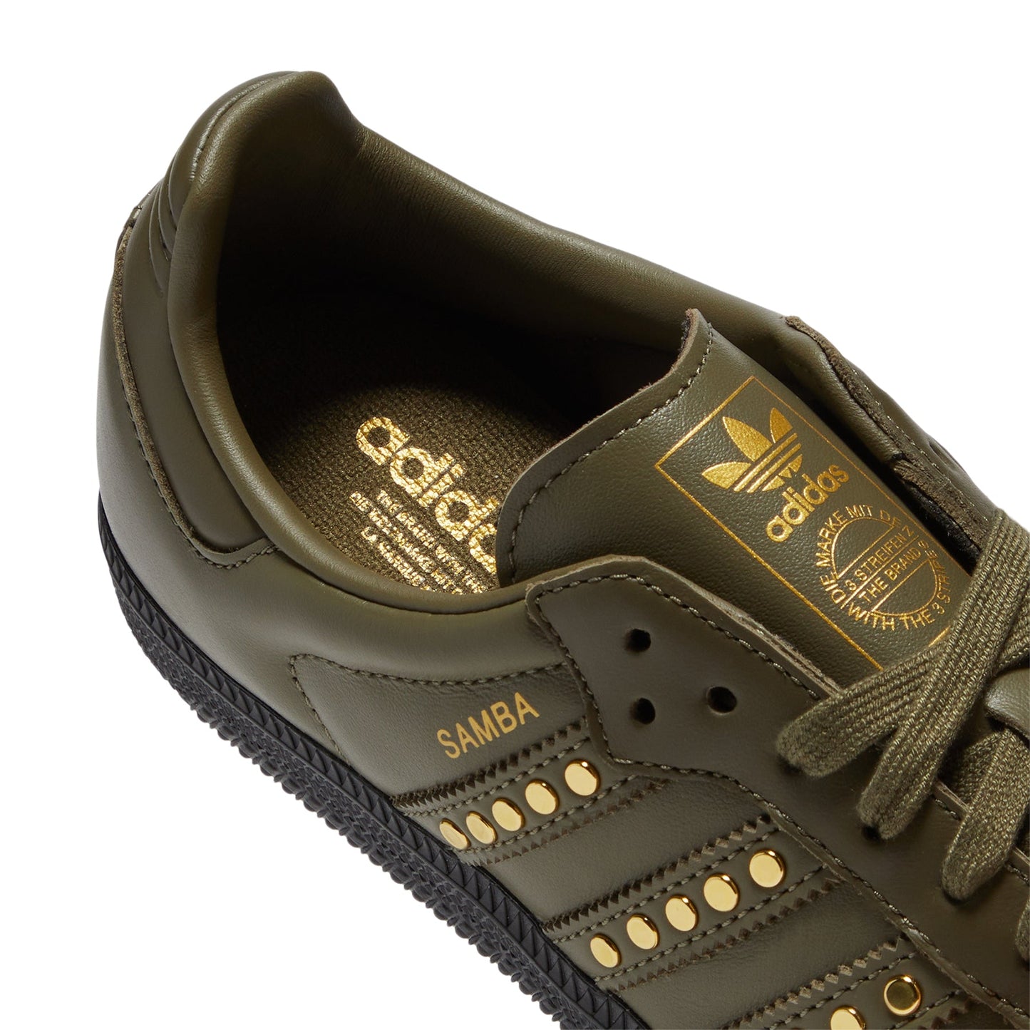 adidas Womens Samba OG (Medium Dark Khaki/Olive Strata/Core Black)