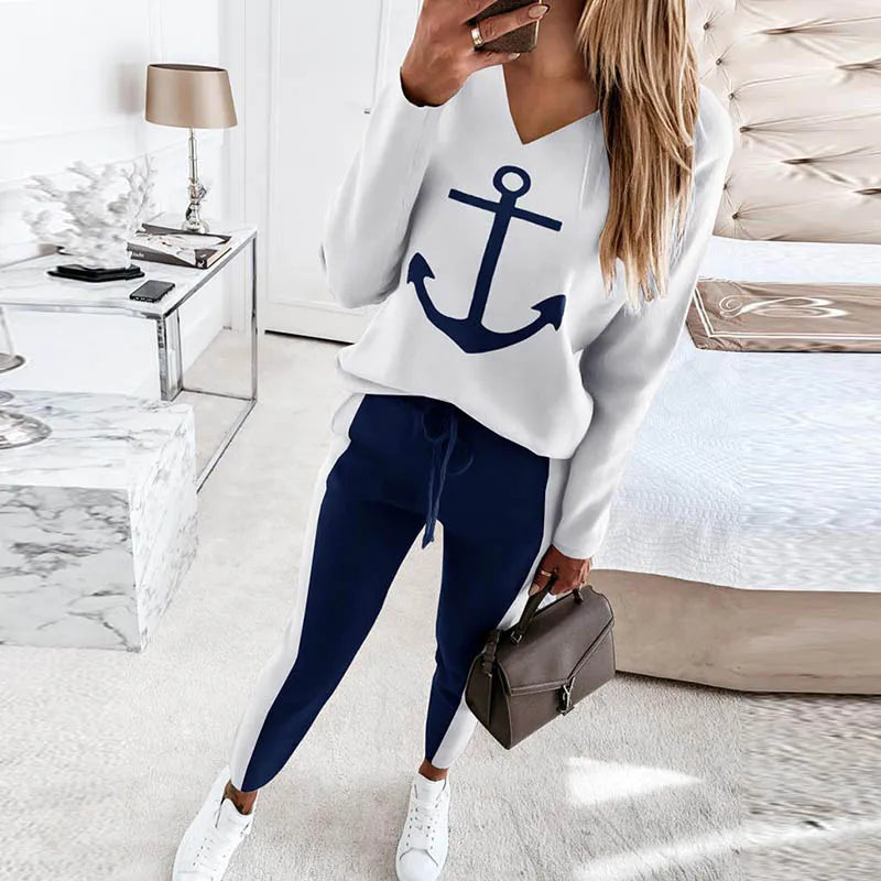 Nautical Elegance Two-Piece Set